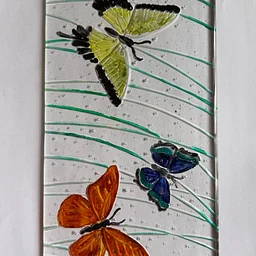 Fused Glass Mosaic Painting: Butterflies