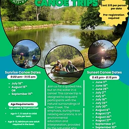 Deer Creek Guided Canoe Trip-9/10/2026