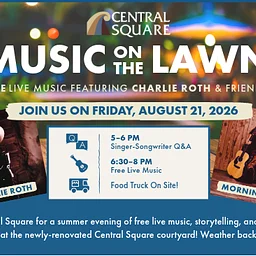 LIVE MUSIC: "4th Annual Music on the Lawn | Charlie Roth & Morning Bird" @ Central Square, Glenwood