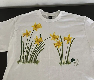 Painted Daffodil Shirt Workshop