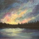 Celestial Lake - Beginner Acrylic Painting Class