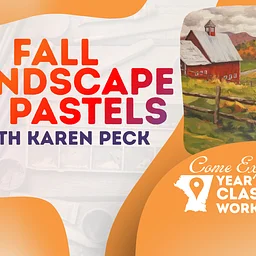 Fall Landscape in Pastels