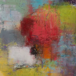 Abstract Painting with Oil & Cold Wax