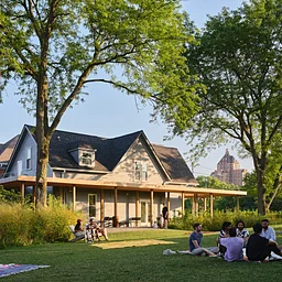 Silent Reading Party on the Great Lawn