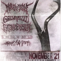 Marvel of Decay, Galvanized, Gravepisser, Tomorrow Untold, & Arms Like Teeth