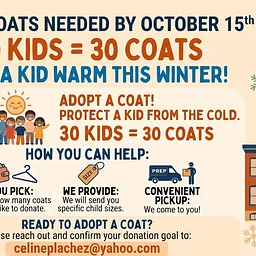 Coat Drive for Kids at Prep