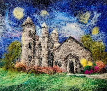Needle Felting: The Castle at Yew Dell