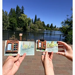 Watercolor at Drake Park