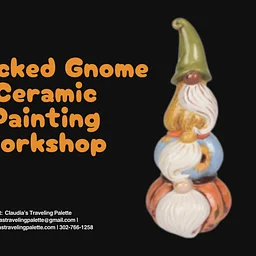 Ceramic Stacked Pumpkin Gnome Painting Workshop* Sept. 19th at 12pm