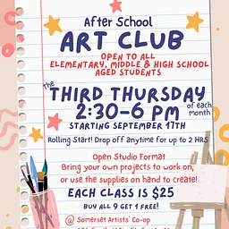 After School Art Club – September 17