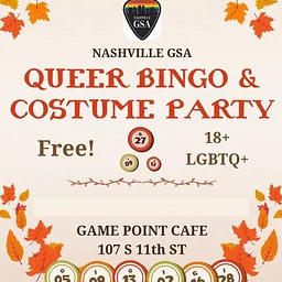 Nashville GSA Queer Bingo & Costume Party!