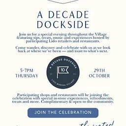 Celebrate a Decade Dockside!