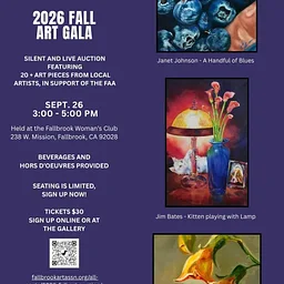 Fallbrook Art Association 2026 Fall Art Gala