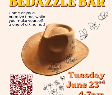 Hat Burn Bedazzle Bar with DeAnna!