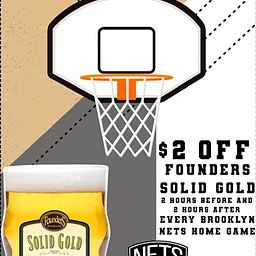 BROOKLYN NETS HOOPS & HOPS HAPPY HOUR WITH FOUNDERS