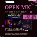 InspiredWordNYC Presents – EVERY Monday, Open Mic – Music / Poetry / Comedy