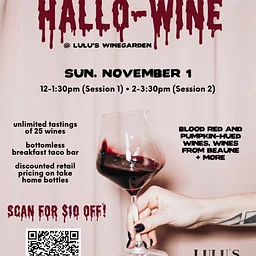 CRUSH: WINE TASTING + TACO PARTY (Hallo-Wine)