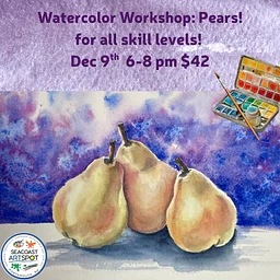 Watercolor Workshop: Pears! $42