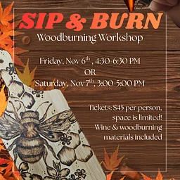 Sip & Burn: Woodburning Workshop