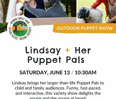 PUPPET SHOW w/Lindsay + Her Farm Puppet Pals