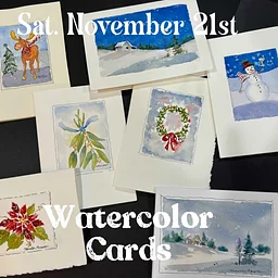 Watercolor Workshop-Christmas Cards
