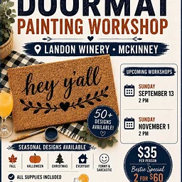 Doormat Painting Workshop McKinney