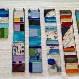 FUSED GLASS: Window Sparklers or Garden Stakes