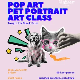 Pop Art Pet Portrait Painting w/ Mack Brim