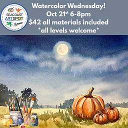 Watercolor Workshop: Fall Pumpkin! $42