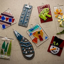 Fused Glass Ornaments