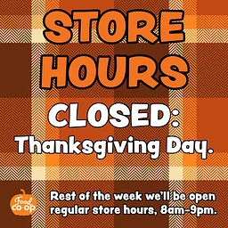 Thanksgiving - STORE CLOSED