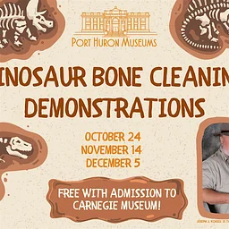 Dinosaur Bone Cleaning Demonstrations with PaleoJoe