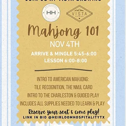 Mahjong 101 Class