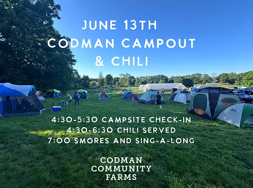 Codman Campout & Chili Night, June 13th