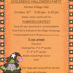 Children’s Halloween Party – Hixton Village Hall