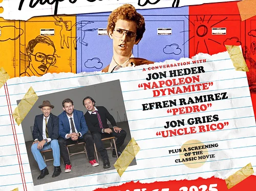 Napoleon Dynamite Live – A Conversation with Jon Heder, Efren Ramirez, and Jon Gries