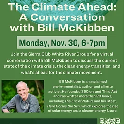 Webinar - The Climate Ahead: A Conversation with Bill McKibben
