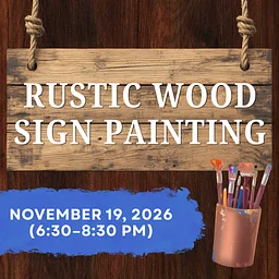 Rustic Wood Sign Painting