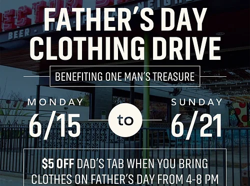 One Man's Treasure Clothing Drive