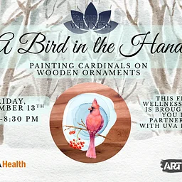 A Bird in the Hand: Painting Cardinals on Wooden Ornaments