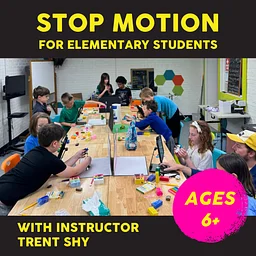 Stop Motion for Elementary Students: Tuesdays, 8/18-9/8, 3:30-5pm, 4 weeks