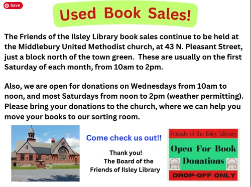 Friends of Ilsley Library Book Sale