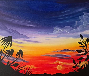 Paint + Sip "Sunset Silhouette"