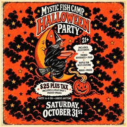 Halloween Party at Mystic Fish Camp