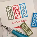 Carve Botanical Eraser Stamps
