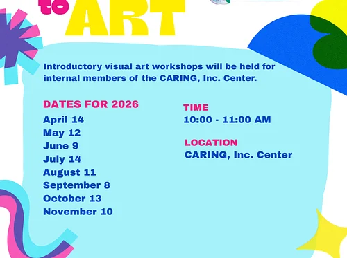 Access to Art workshops at Caring, Inc.