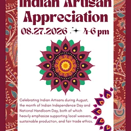 Fair Trade Market - Indian Appreciate Day - August 27 4-6pm