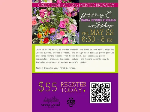 Peony & Early Spring Florals Workshop Class