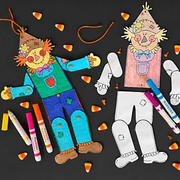 Free Crafts for Kids: Fall Scarecrows