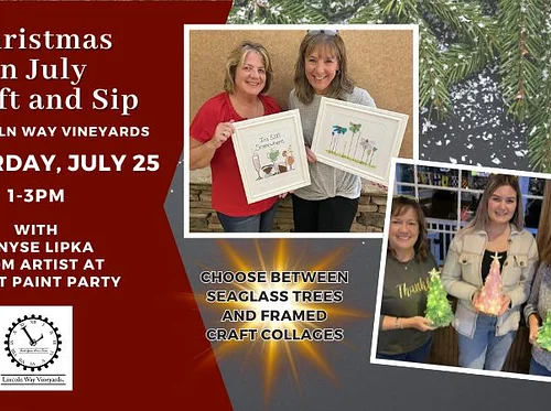 Christmas in July Craft and Sip